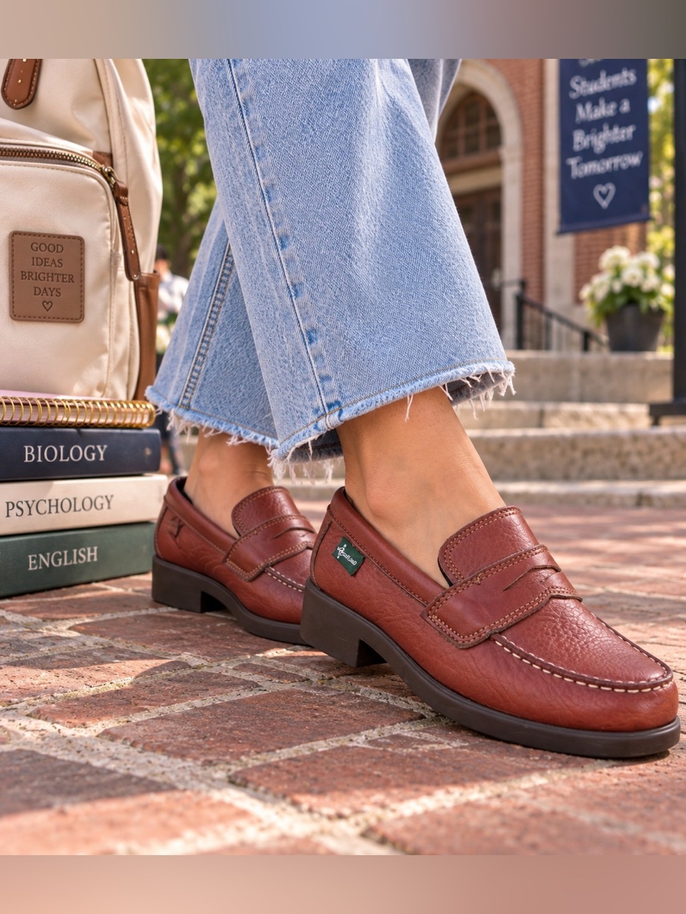 Vintage Eastland Brown Leather Penny Loafers Size 8.5M Ivy League Preppy